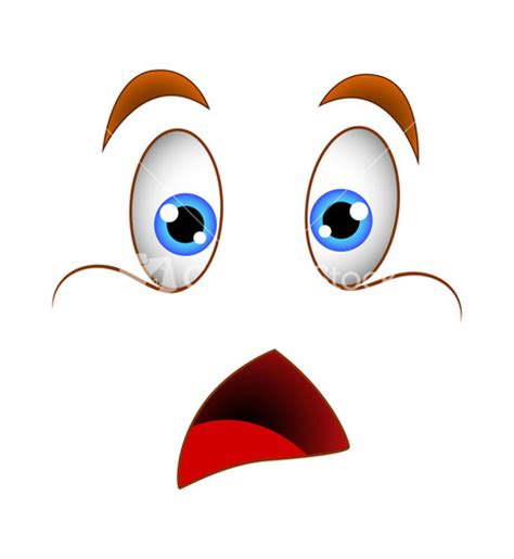 Shocked Faces Cartoon Clipart Best