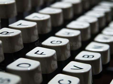 Closeup Of Vintage Typewriter Keyboard Stock Photo Image Of Retro