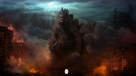 1280x720 Digital Godzilla Concept 720p Wallpaper Hd Artist 4k