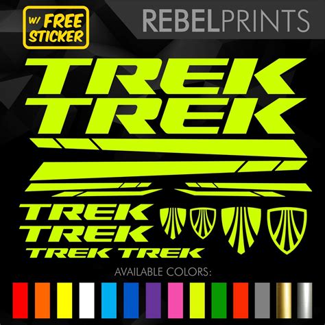 Trek Sticker Decal Vinyl For Mountain Bike Road Bike And Fixie