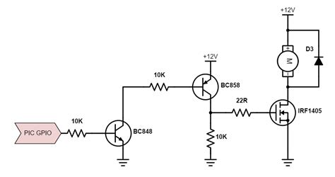 Logic Level Driving Mosfet Gate Using Pic