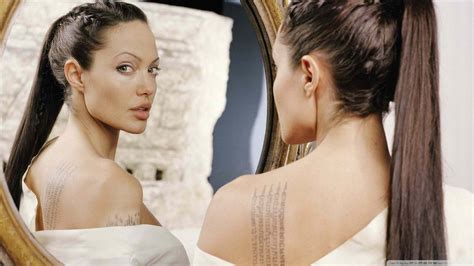 Wallpaper Face Women Model Long Hair Actress Tattoo Mirror Fashion Wedding Dress