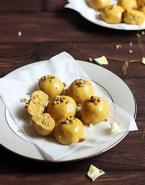 Magaj is a gujarati sweet specialty also known as besan ladoo. Besan Ladoo Recipe (Soft Melt In Mouth) | Cook Click N Devour!!!