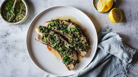 Grilled Chilean Sea Bass With Garlic Butter Recipe