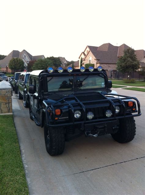 Custom H1 Slant Back Hummer Black Supercharged Hummer H1 Hummer