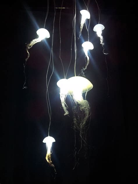 Jellyfish Hanging Lights With White Leds Hanging Jellyfish Hanging