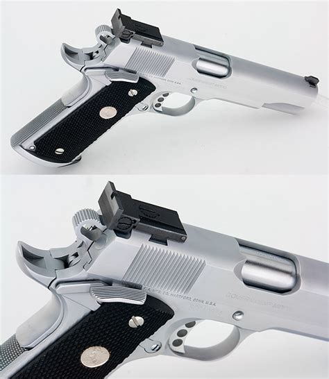 Colt 1911 Special Combat Government Competition Model Hard Chrome 45