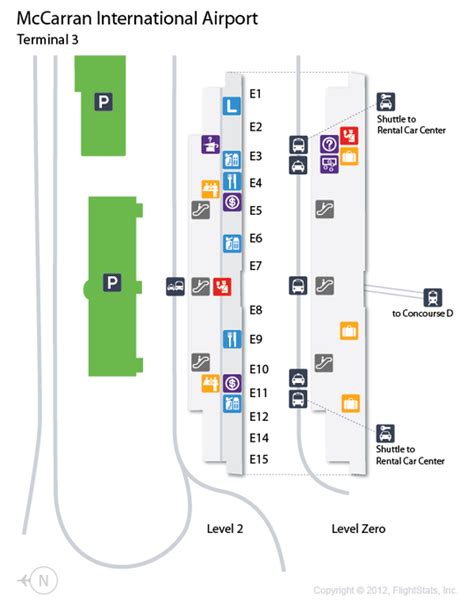 Mccarran International Airport Map Map Of The Usa With State Names