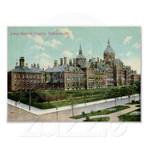 Johns Hopkins Hospital Baltimore Vintage Poster Zazzle Com In Hopkins Hospital