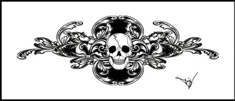 Gothic Skull Filigree Tat V2 By Quicksilverfury On Deviantart