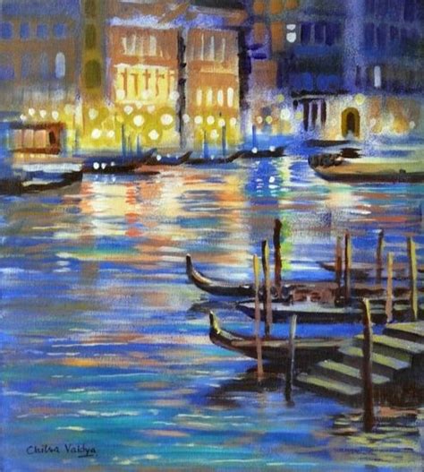 Paintings Of Venice Its Different Facets And Moods By Chitra Vaidya