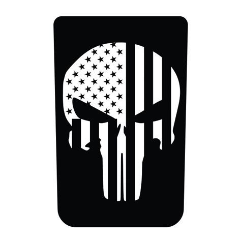 Punisher Hood Blackout Graphic Rebel Decal