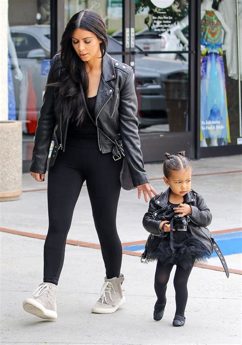 Kim Kardashian And North West Twinning Moments Photos