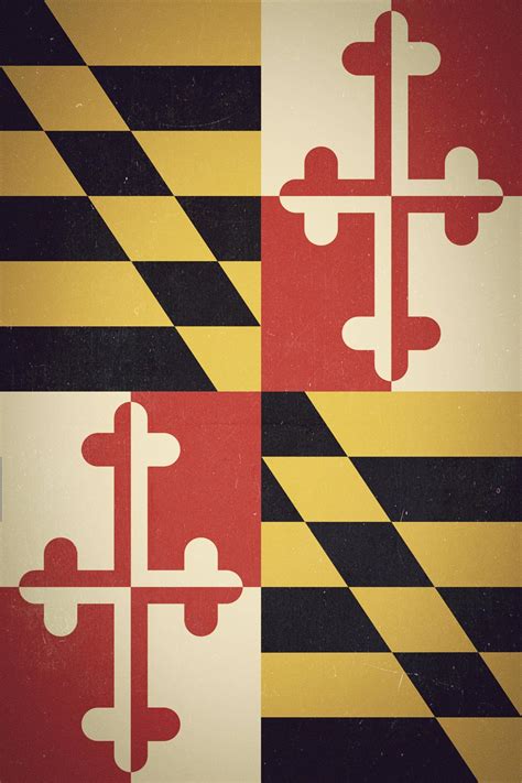 42 Maryland Flag Wallpaper