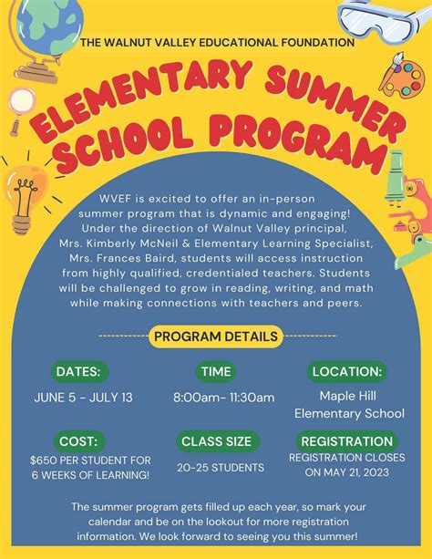 Wvef Elementary Summer School Program Castle Rock Elementary