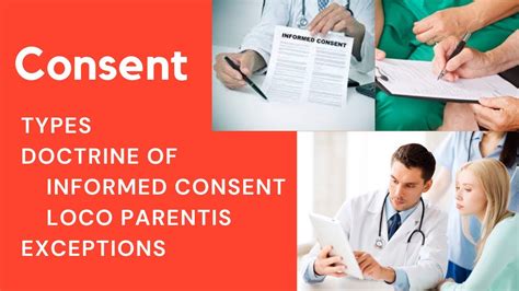 Types Of Consent Doctrine Of Informed Consent Loco Parentis Youtube