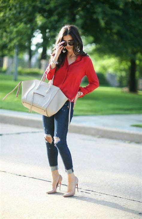 Actualizar Imagen Outfit Blusa Roja Con Blanco Abzlocal Mx