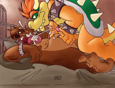 Rule 34 Bowser Green Shell Horns Koopa Male Male Only Multiple Males