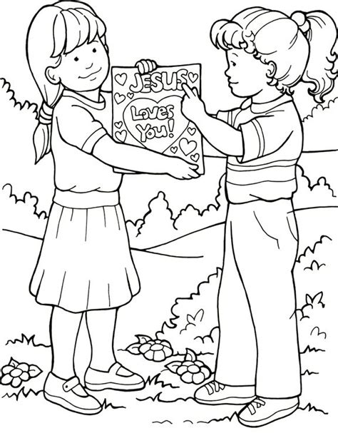 Coloring Pages Tell People About Jesus Can Tell My Friends About