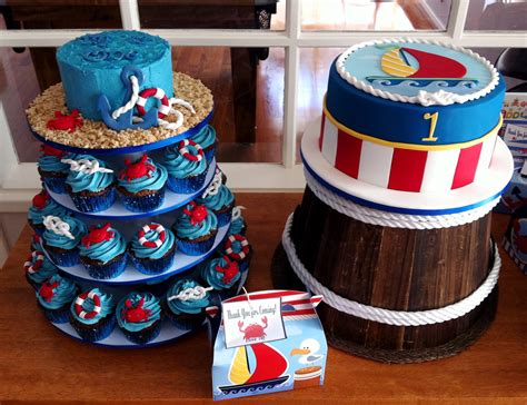 Nautical 1st Birthday Nautical Themed Cakes For A First Bi Flickr