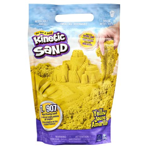 Kinetic Sand The Original Moldable Sensory Play Sand Yellow 2 Pounds