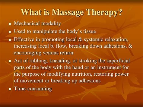 Ppt Massage Therapy Alzona Lauren Joshua A Powerpoint Presentation Id4489713