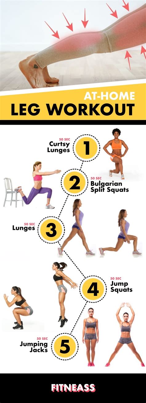 The Best At Home Leg Workouts For Everyone Fitneass