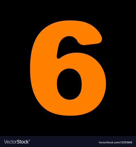 Number 6 Orange