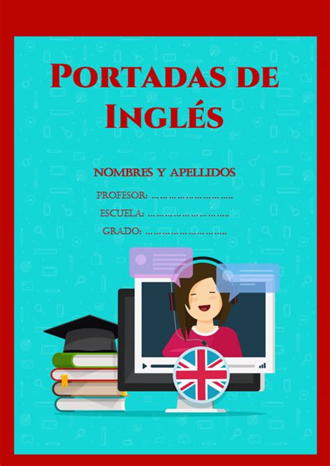 ᐉ 18 Portadas De Inglés ️ Bonitas Para Cuadernos
