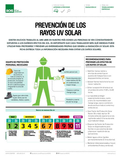 Ficha Achs Prevencion De Los Rayos Uv Solar Achs Center 600 600 22 47