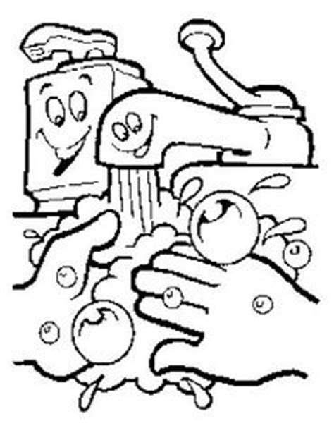 Fun hand washing sign coloring page for kids handwash clipart coloring sheet 1000+ images about germ theme on Pinterest | Hand washing ...