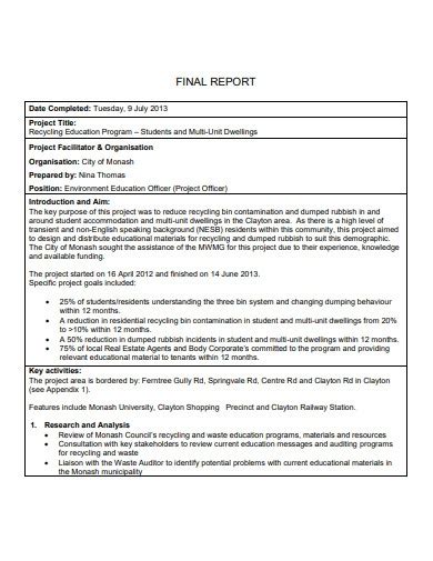 Project Closure Report 7 Examples Format Pdf Examples