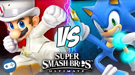 Super Smash Bros Ultimate Mario Vs Sonic Gameplay Nintendo Switch Youtube