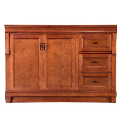 Constructed of environmentally friendly, zero emissions solid oak. Foremost International Naples 48-Inch Vanity Cabinet in ...