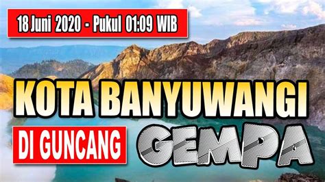 Gempa jawa timur yang berlokasi di laut pada jarak 90 km arah selatan kota kepanjen, kabupaten malang, jawa timur, berada pada kedalaman 80 km. Gempa Guncang Banyuwangi Jawa Timur (18 Juni 2020) - YouTube