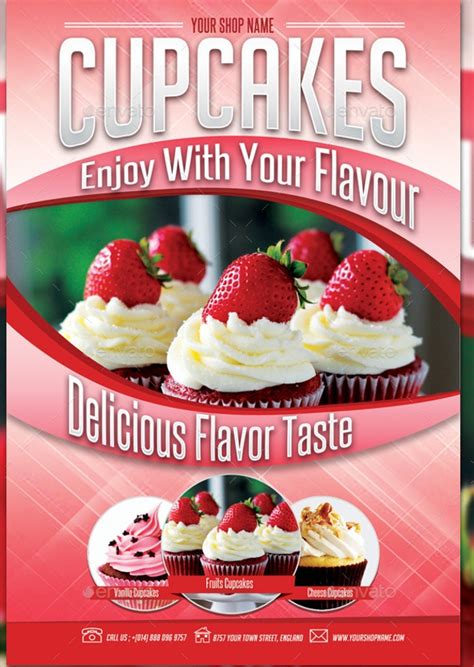 Posted in photoshop » flyer and menu templates. 29+ Cupcake Flyer Templates - PSD, Publisher | Design ...