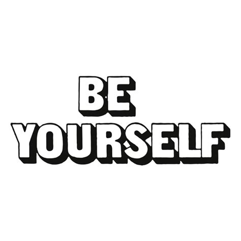 Be Yourself Illustrations Unique Modern And Vintage Style Stock