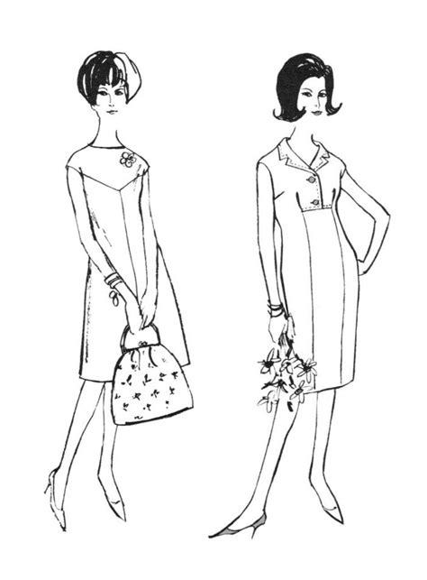 Fairy entered english, which is germanic language that was first spoken in england in the early middle ages and is currently the most commonly used language throughout the world. 1960s Colouring-In Fashion Line Drawings for Sewing Patterns