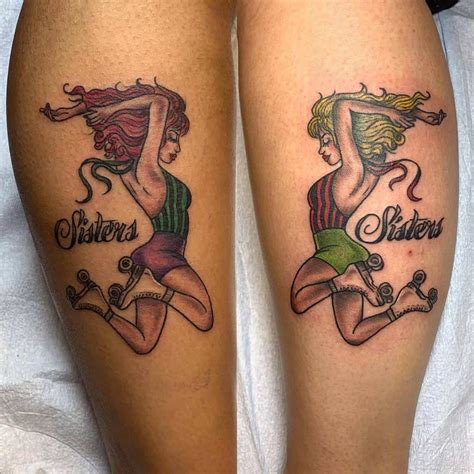 This flower tattoo represents a strong connection between two very close sisters. Top 89 Best Sister Tattoo Ideas - 2021 Inspiration Guide