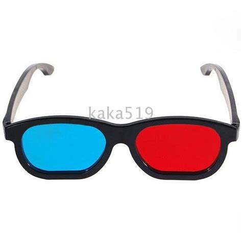 And Lens Anaglyphic Red Blue 3d Glasses Re Useable Plastic Frame Frame Glasses Glasses Frame