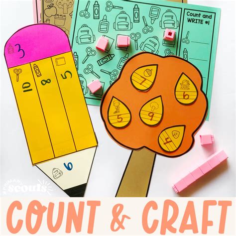Kindergarten Counting Crafts