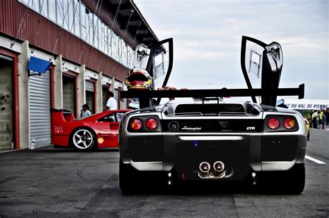 Gray Lamborghini Diablo Lamborghini Diablo Ferrari F40 Silver Red
