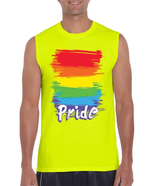 Artix Mens Rainbow Pride Ultra Cotton Sleeveless T Shirt Walmart