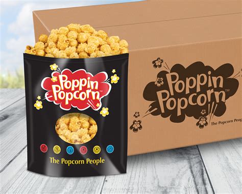 Zesty Ranch Popcorn 1 Gallon 12 Ct Case Poppin Popcorn