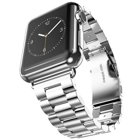 Stainless Steel Apple Watch Bands Silver Smartawatches