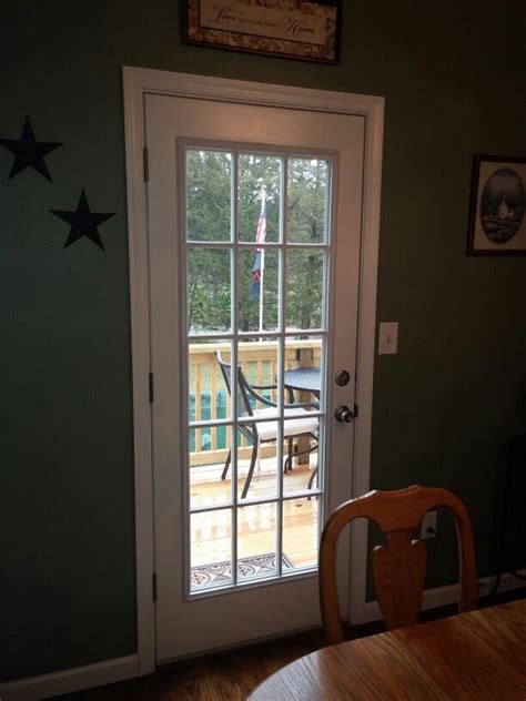 French patio door by andersen windows and doors | license: Our patio door. Access to the deck. Love it | Single patio ...