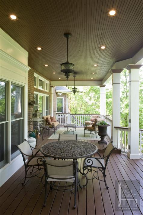Your ceiling is probably the largest uninterrupted surface in any room of your home. 2 Nashville porch flat roof beadboard ceiling - The Porch ...