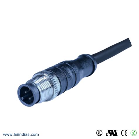 M12 Connector 4 Pin Female Sensor Cable Lei India