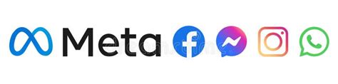 Meta Logo Meta Facebook Umbenennungskonzept Meta Symbol In Blau