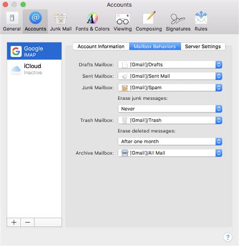 Mac Mail Configuring Imap Folders Kualo Limited
